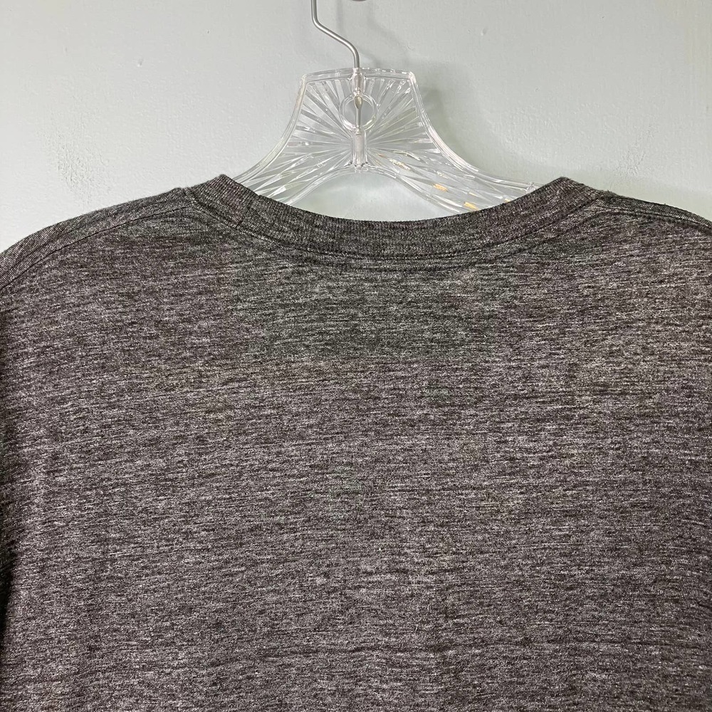 The Rolling Stones Bravado Distressed Tongue Logo Band Tee Heathered Gray Size L - Picture 9 of 11